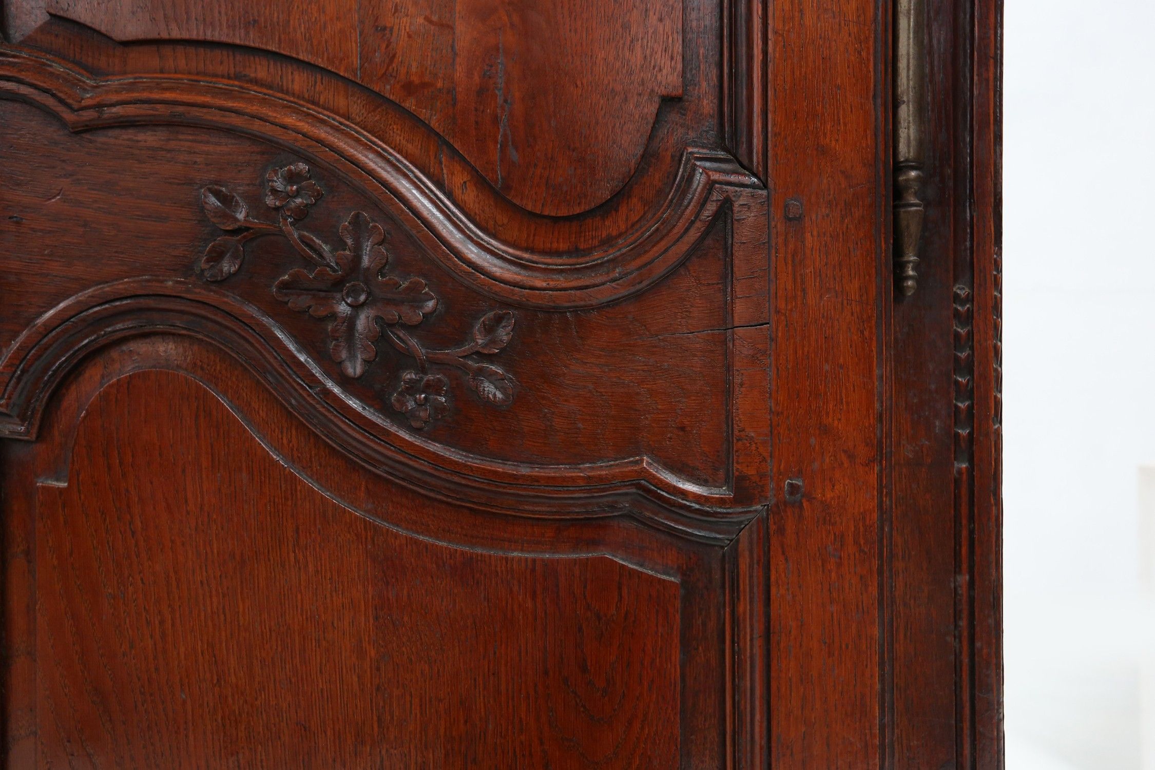 Large French antique carved bridal Armoire in Louis XVI style, ca. 1850thumbnail
